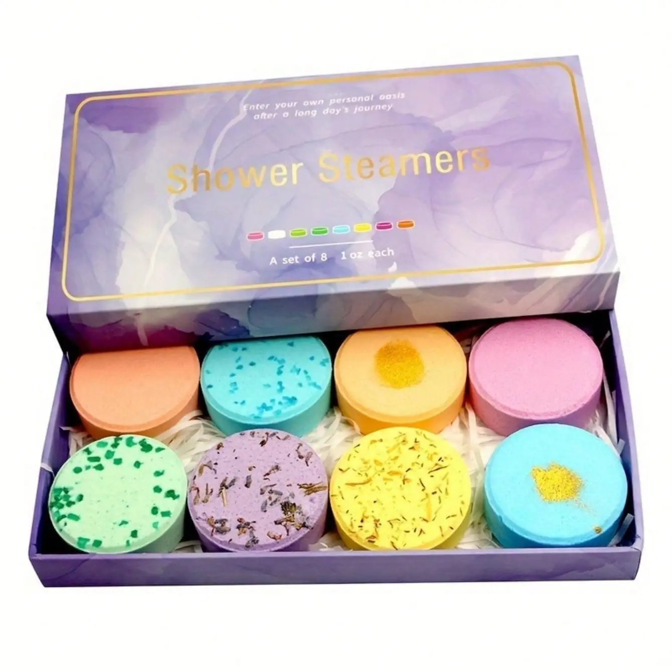 8-Piece Aromatherapy Bath Bomb Gift Set, Includes Essential Oils and Bath Salts, Ideal for Home Spa and Self-Care, Perfect Gift for Mom and Loved Ones, Body Care Gift