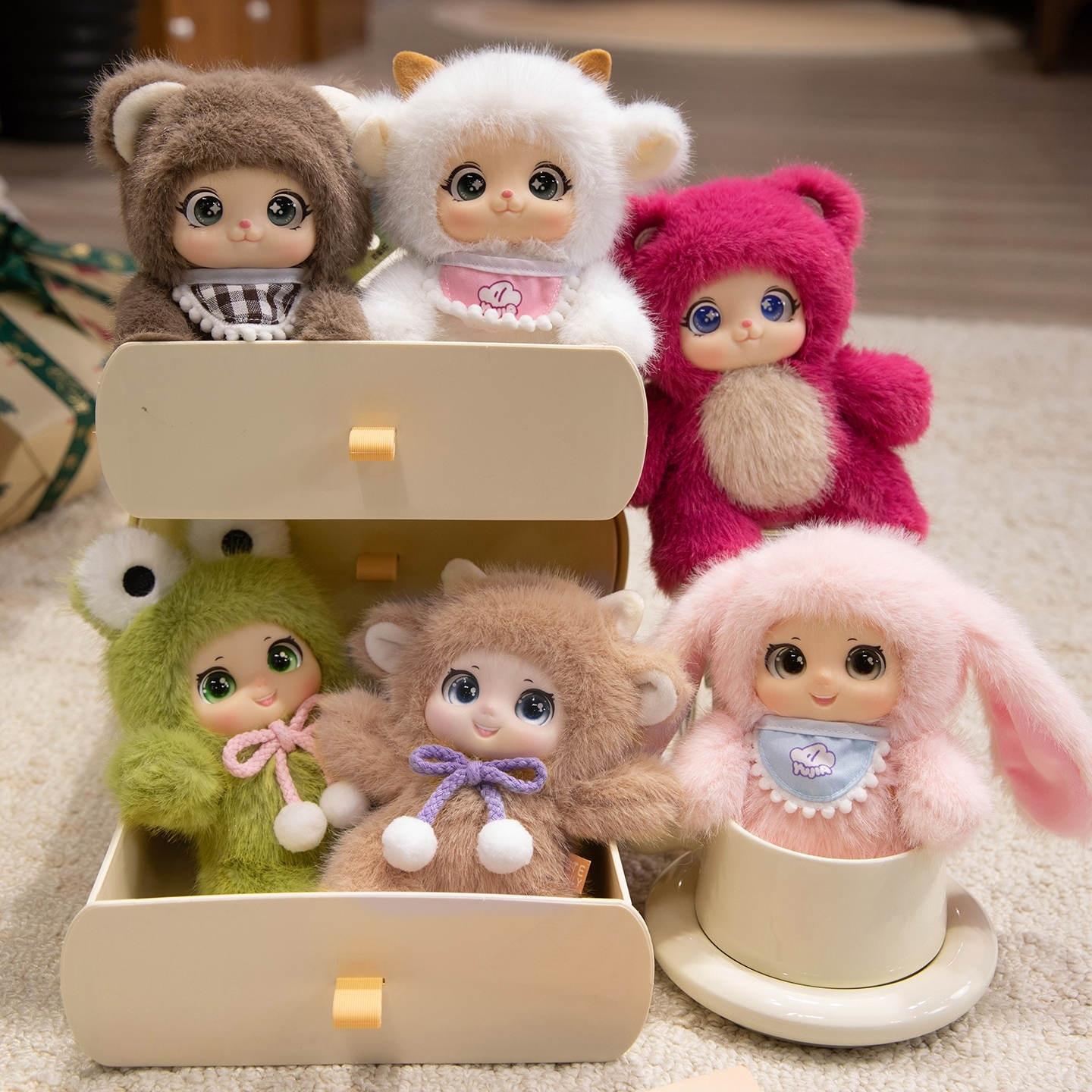 Friendship Plush Series Blind Box, Cute Collectible Toy, Random Surprise Gift, Perfect for Friends & Family, Unique Creative Present, Sealed Hobby Box