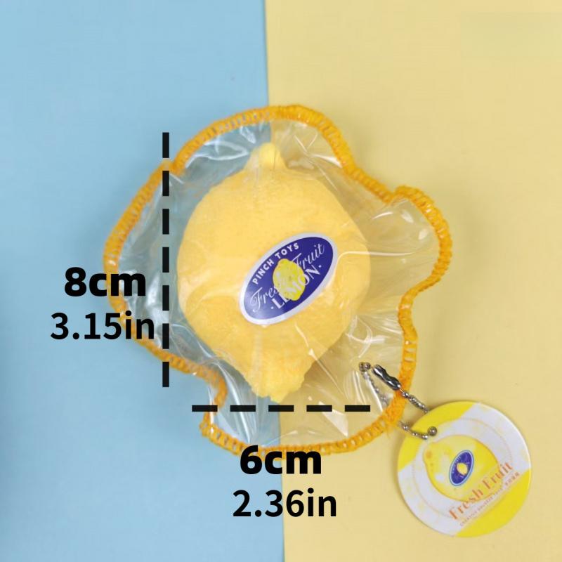 Stitched Lemon Squishy, Stress Relief Toy, Desk Pet Toy, New Fruit Squishy, Decompression Toy, Squeeze Toy, Fidget Toy, Anxiety Relief, Portable Relax Toy