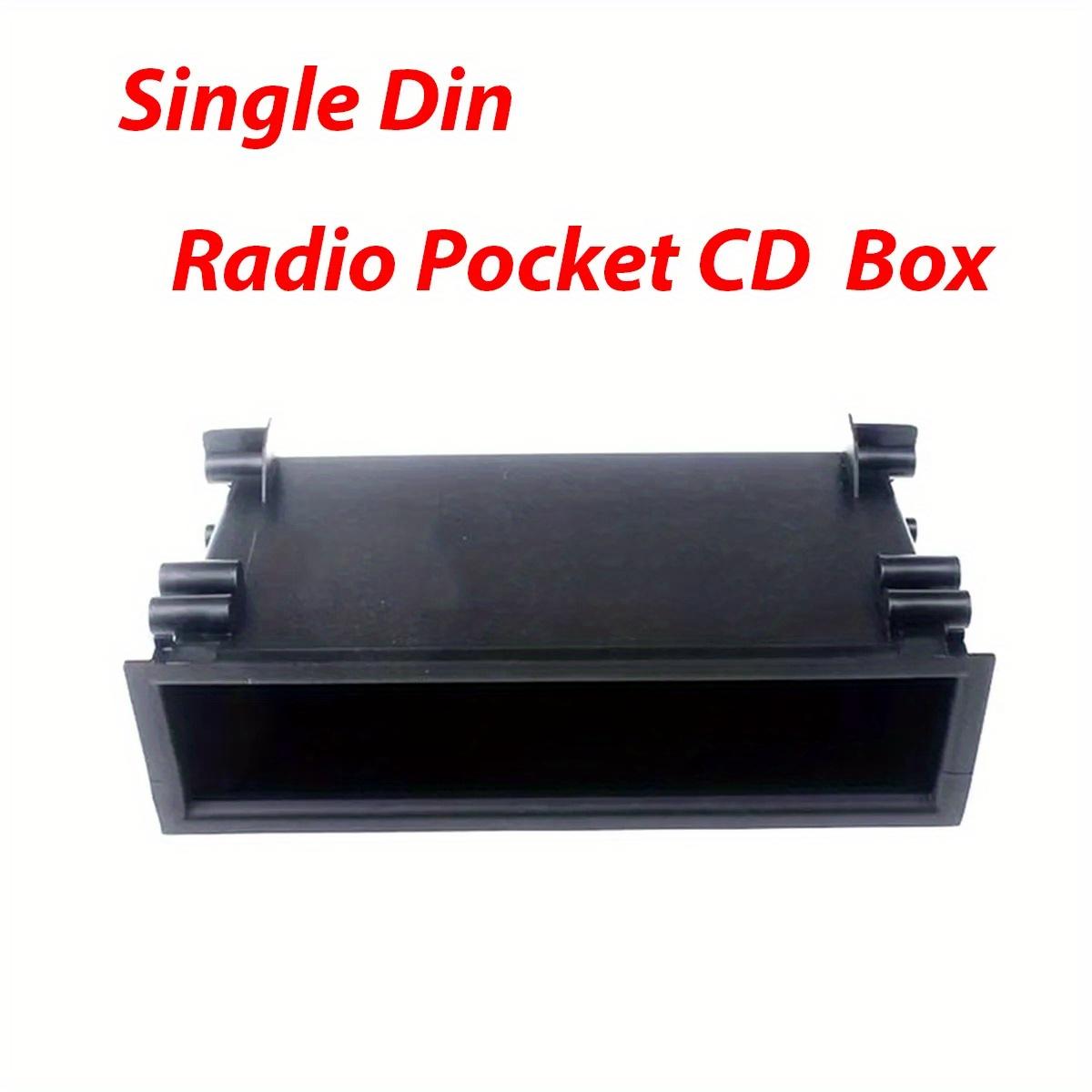1 Din Car Radio Pocket CD Box Dashboard Frame Case Single Din Dashboard Storage Box Organizer For Toyota Car Accessories