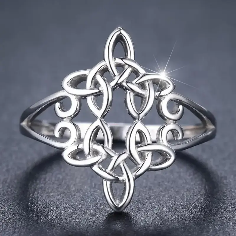 Hollow out Design Statement Ring, Copper Rings for Women & Girls, Fashion Jewelry for Party, Daily Clothing Decor, Trendy All-match & Exquisite Jewelry for Birthday Gift, Jewelry Gifts, Beautiful Rings