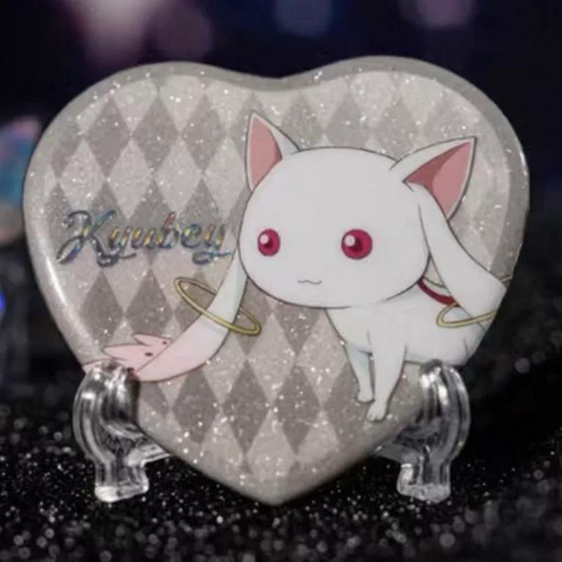 Anime Puella Magi Madoka Magica Kaname Madoka Cosplay Brooch Metal Heart Badge Tomoe Mami Backpack Pins Accesorios