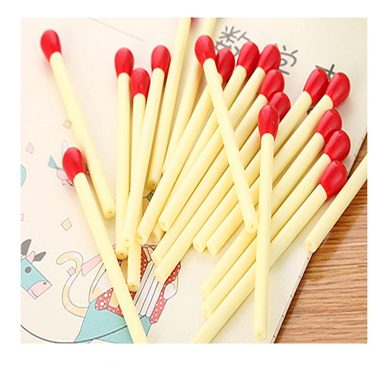 20pcs Cute Matchstick-Shaped Ballpoint Pens, Creative Stationery for Kids, Student Rewards, Small Gifts, Ca Prop 65 Compliant