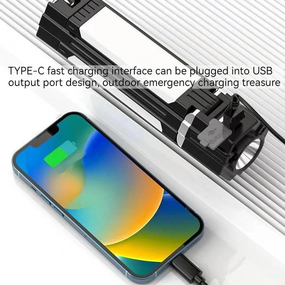 Portable Magnetic USb Camping Light, Adjustable LED Tent Lamp with SOs Emergency Signal, Rechargeable Flashlight for Outdoor Adventure Car Home Safety Efficient Lighting