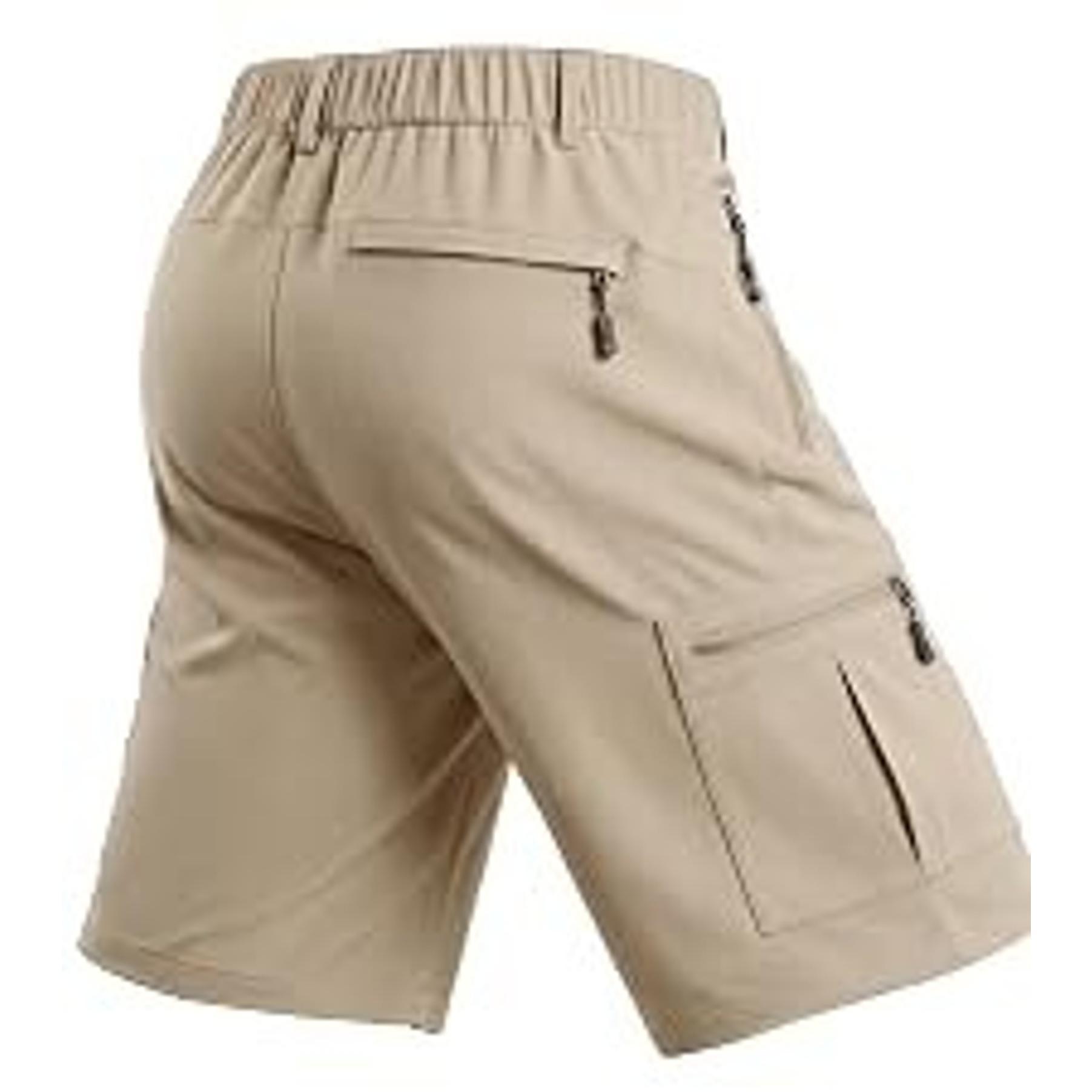 Men's Hiking Cargo Golf Hybrid Shorts 9” Lightweight Quick Dry 5 Zipper Pockets Outdoor Casual Active ShortsGift
