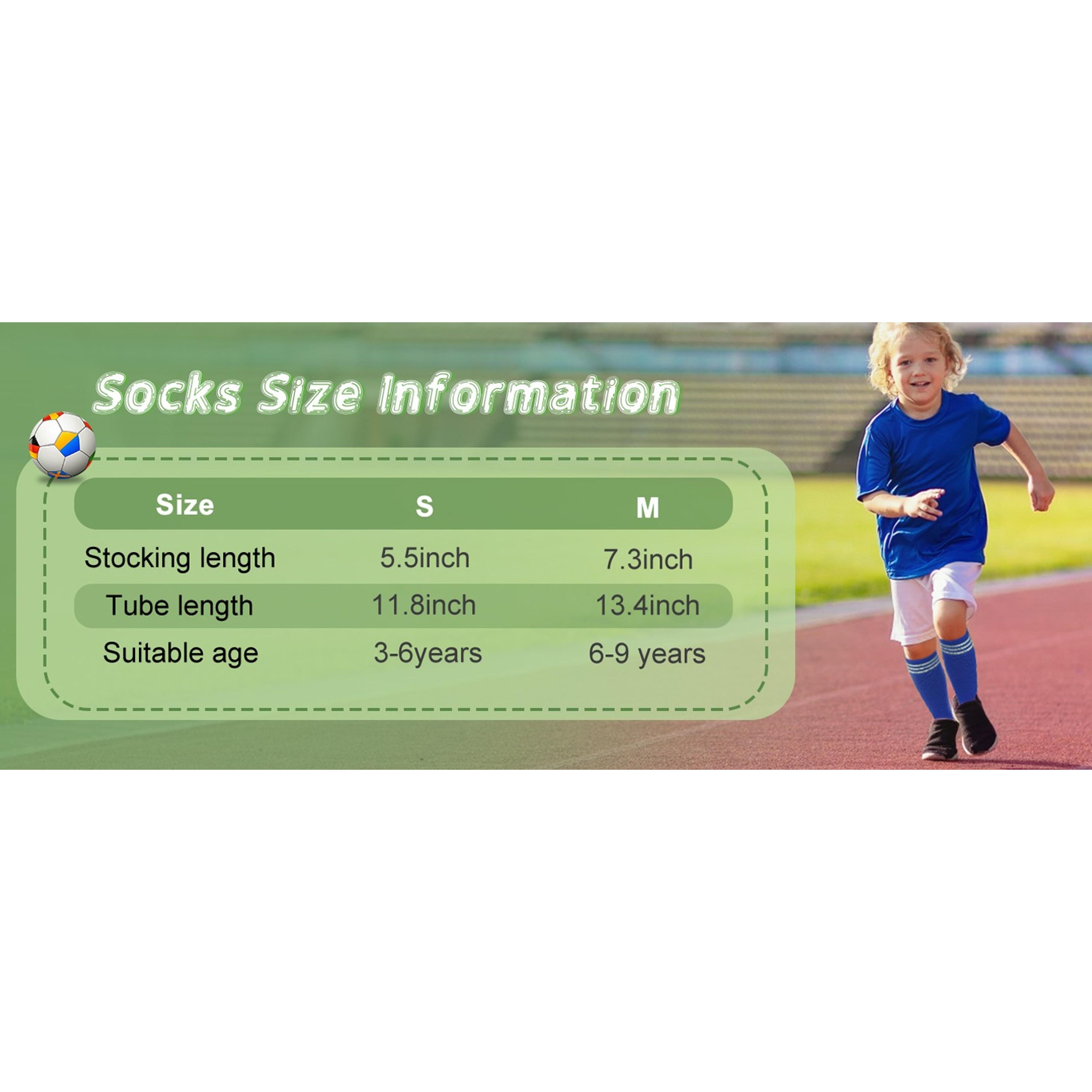 Kids Soccer Socks for Girls and Boys - Long Cotton Soft Athletic Knee High Calf Tube Socks for Baseball Softball Football School Sports OutdoorGift