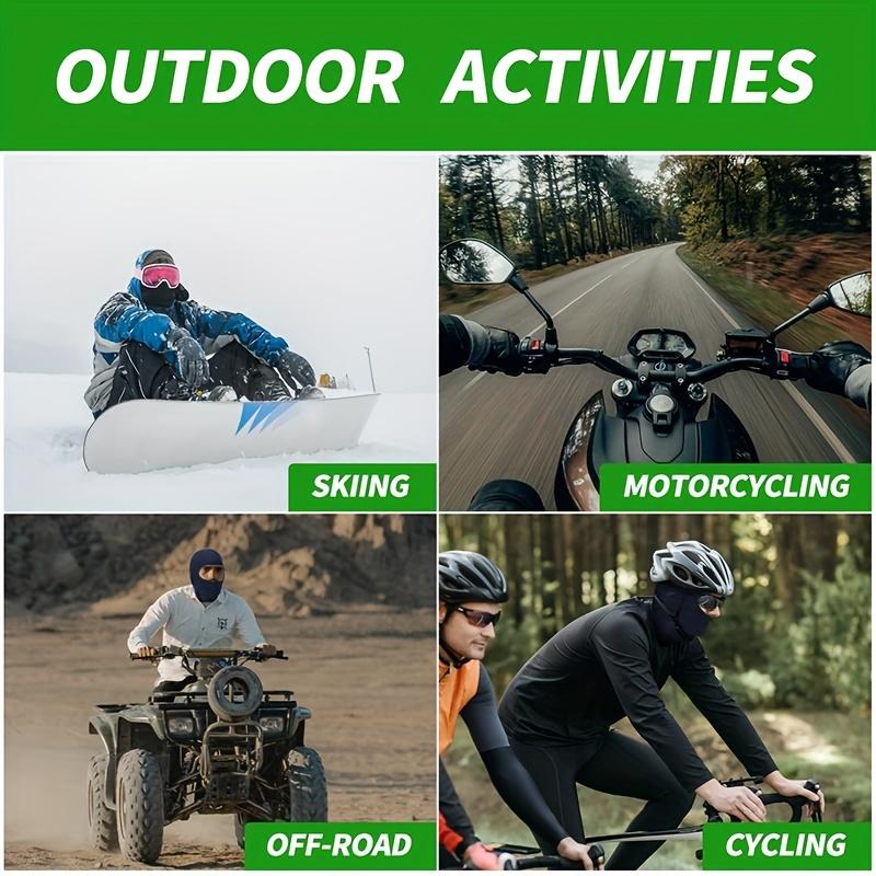 Multi-Function Balaclava - Ultra-Elastic Full Face Mask | Windproof, Cold Resistant & UV Protection for Skiing, Motorcycling, Hiking & Cycling | All-Purpose Outdoor Gear