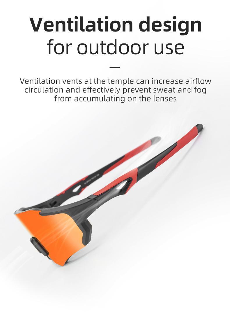 ROCKBROS Polarized Sunglasses for Men Women UV400 Protection Cycling Bike Glasses Lightweight Frame Driving Sunglasses