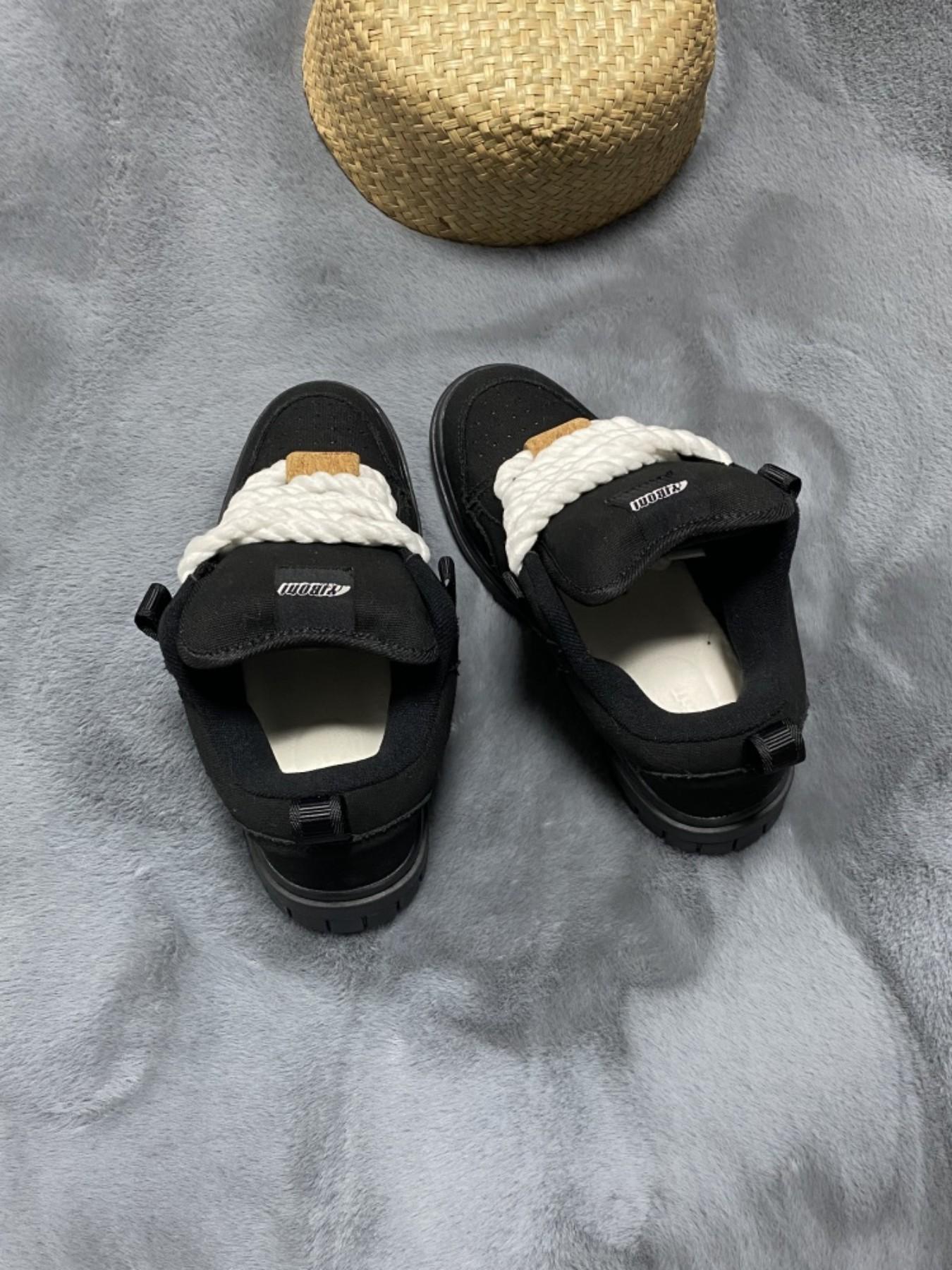 Men's Casual Canvas Shoes, Thick Tongue Sneakers, Anti-Slip Durable, Size 49, Round Toe, Lace-Up, All Seasons, Medium Width