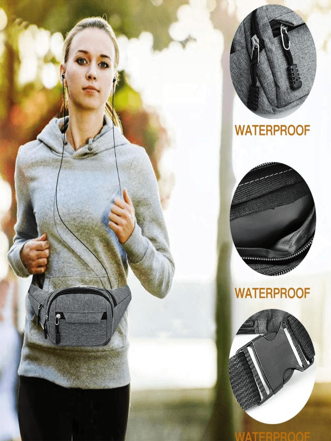 Waterproof Nylon Waist Bag for Men, Large Capacity Multi-Compartment Sports Chest Pack, Outdoor Cycling Phone Bag, New 2026 Model