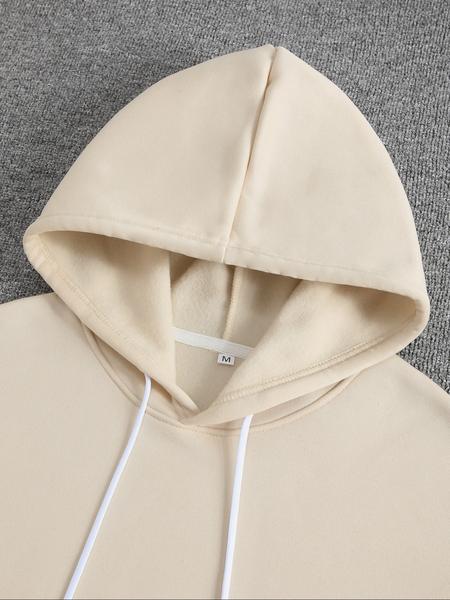 Men's Cartoon Cat & Letter Print Drawstring Thermal Lined Hoodie, Casual Regular Fit Long Sleeve Pocket Hooded Sweatshirt for Fall & Winter, Men's Clothes for Daily Wear