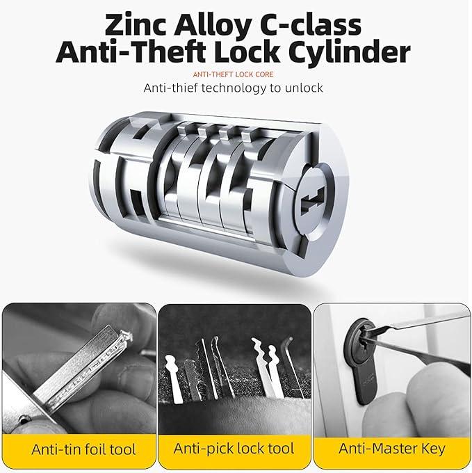 ROCKBROS Bike U Lock with Cable Heavy Duty Bicycle U Shackle 21mm U-Lock 4 ft Cable Mounting Bracket Scooter Motorcycles