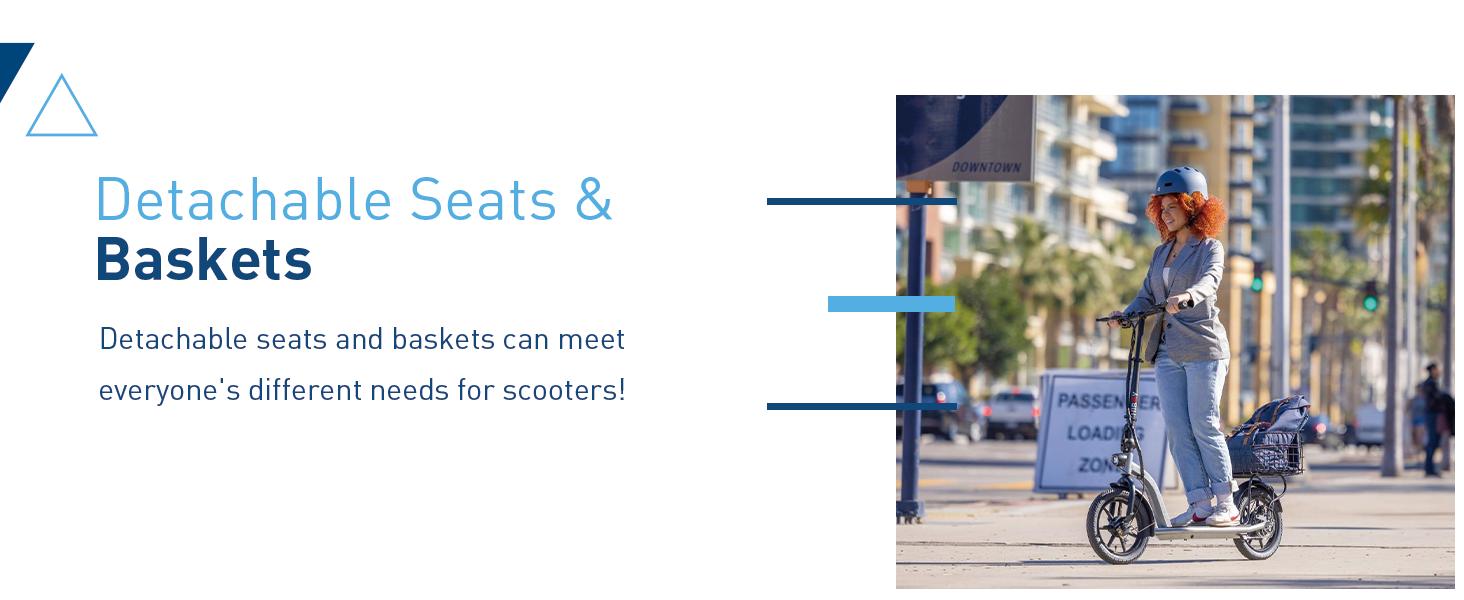 Hiboy ECOM 14 Electric Scooter - Electric Scooter for Adults - 31 Miles Long Range & 22Mph Folding Commuter Electric Scooter - Fat Tire Electric Scooter