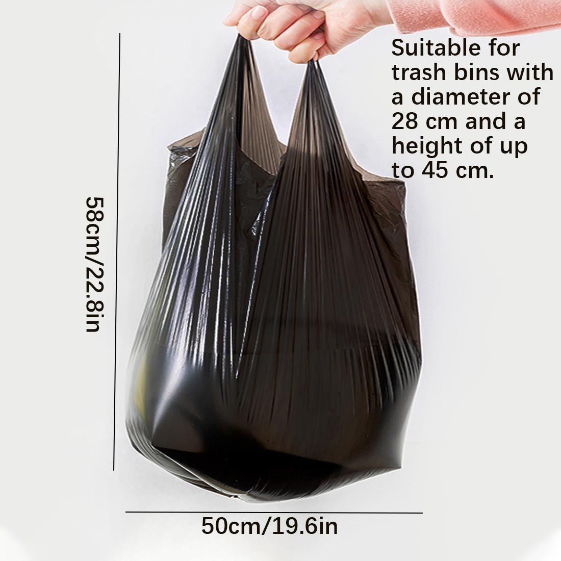Trash Bags, 40/100/160 Count, 22.05 Lbs Capacity, Leak Proof, Odor Resistant, Durable Trash Bag, Disposable Plastic Garbage Bags