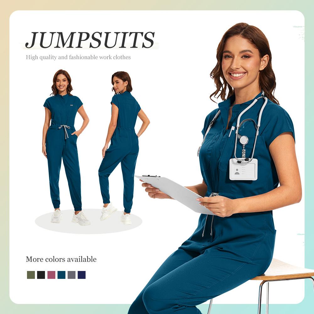 Ladies Doctor Brush Pants Beauty Salon Hand Washing Work Clothes Nursing Home Hand Washing Clothes with Zipper