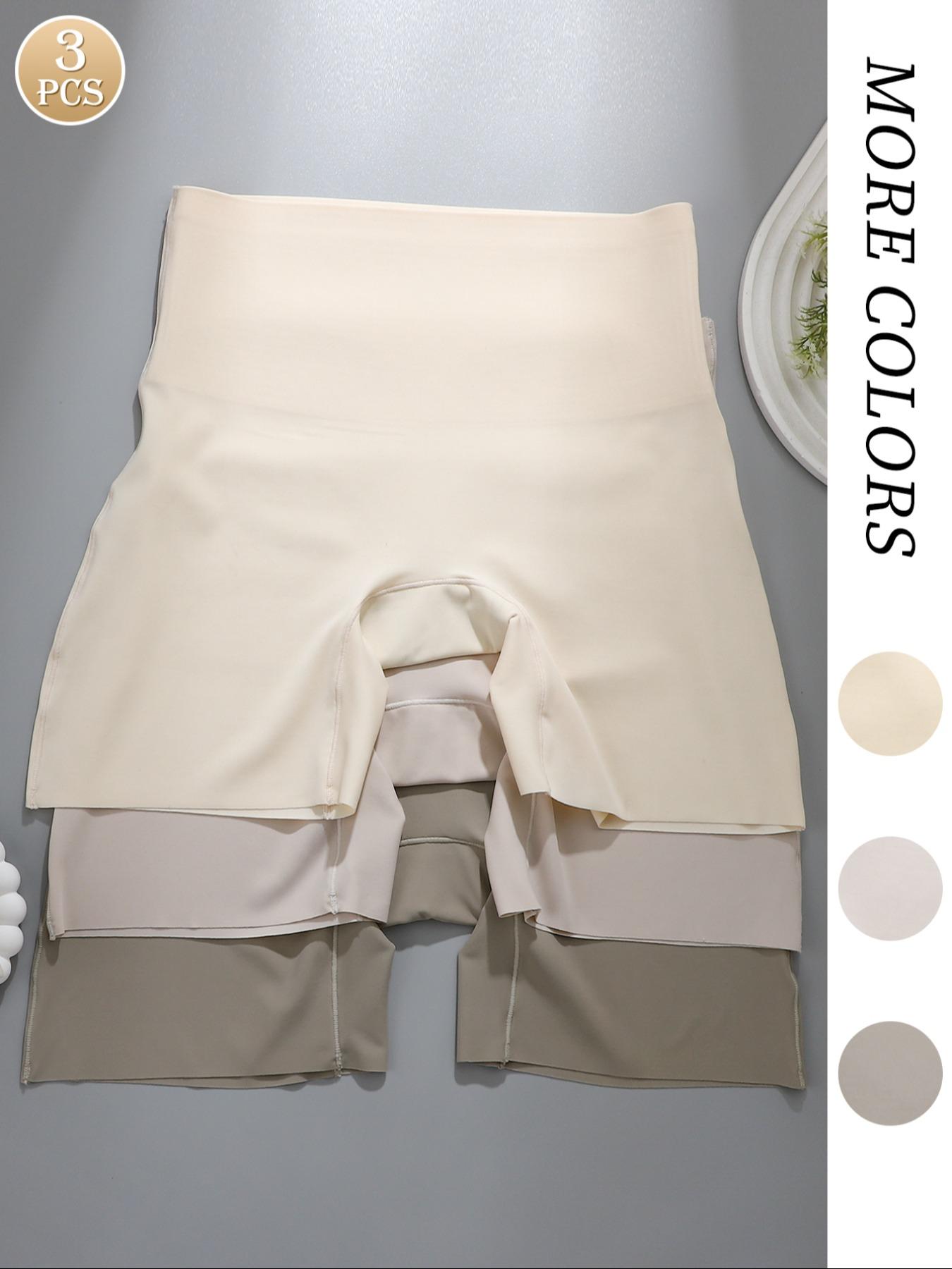 Women's High-Waisted Seamless Shaping Shorts, Elastic Fitted Comfortable Skin-Friendly Bottoms, Casual Plain High Compression Shapewear for All Seasons