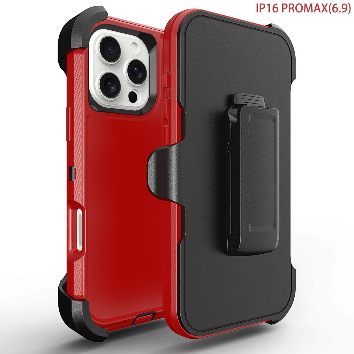 Essential phone case for outdoor workers, suitable for iPhone 16 Pro Max with back clip, iPhone 15 Plus protective case, 14 Max with rotating clip, 13 Pro waist-hanging phone case
