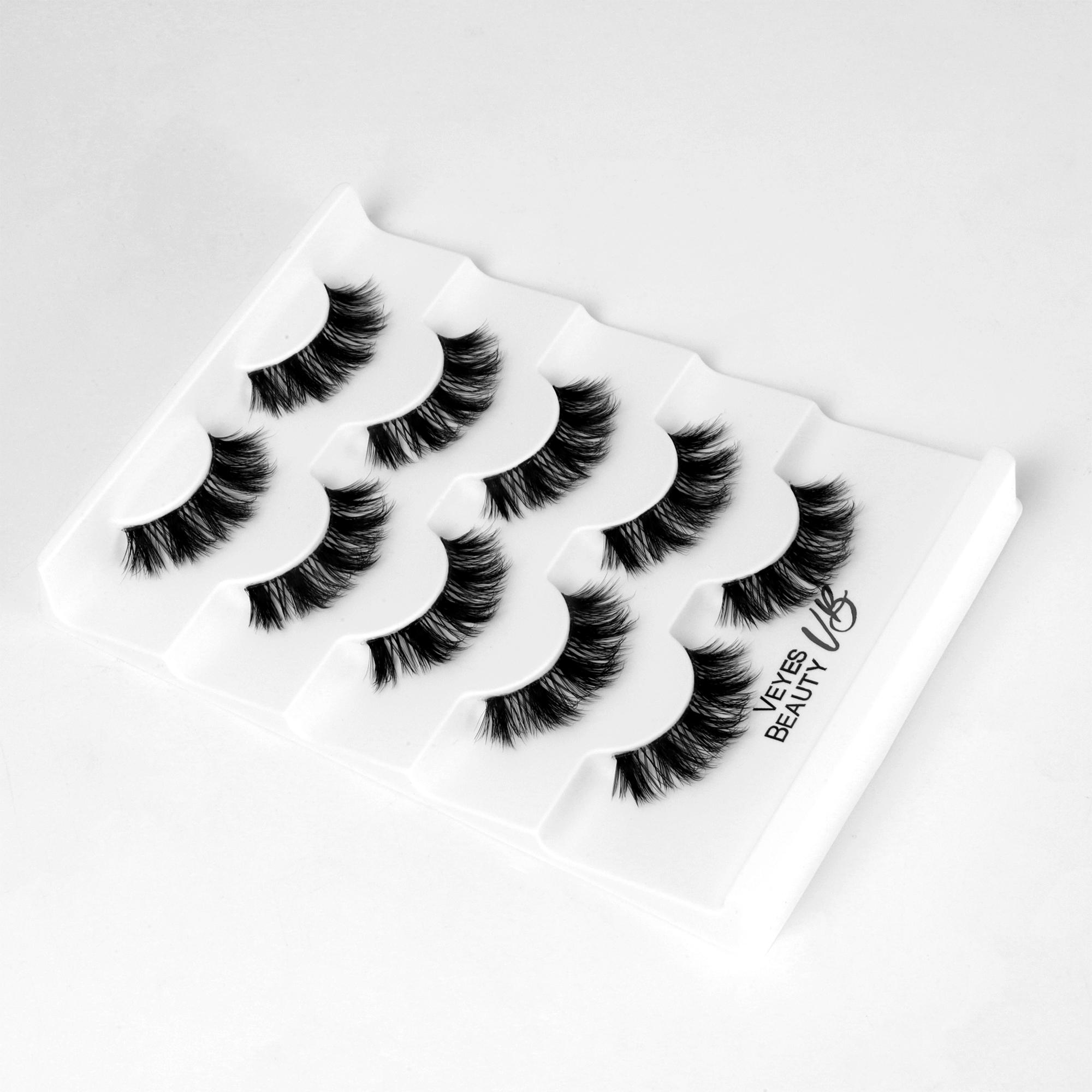 VEYESBEAUTY BoldBloom Strip Lashes Fluffy Voluminous and Natural 3D Layered Invisible Band Reusable Easy Application for Beginners & Experienced VEYESBEAUTY BoldBloom Strip Lashes Fluffy Voluminous and Natural 3D Layered Invisible Band Reusable Easy Application for Beginners & Experienced