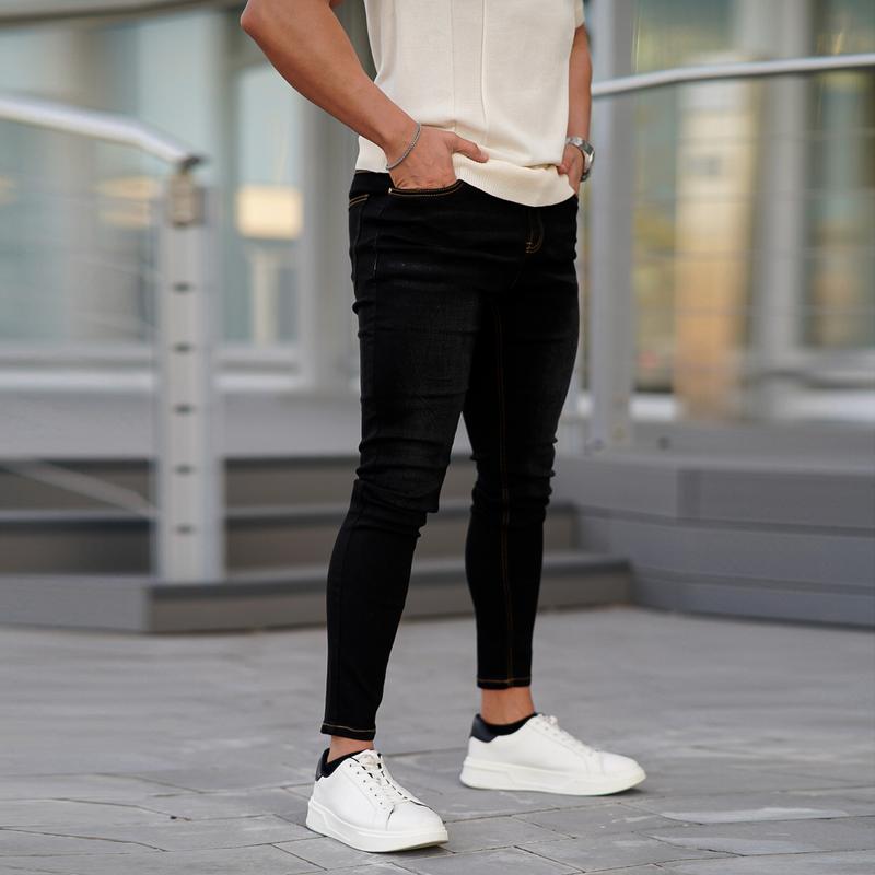 GINGTTO Men's Skinny Jeans Stretch Slim Fit Denim Pants