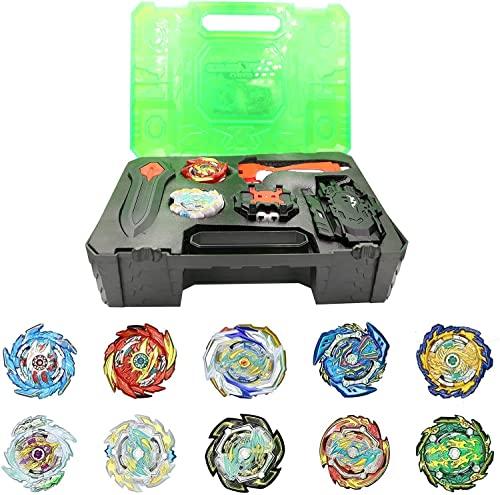 Bey Battling Top Burst Launcher Grip Toy Storage Box CaseGyros Spinning Top Set with 3 Launchers, Combat Gyro Setfor Kids Gift virginia  beyblade