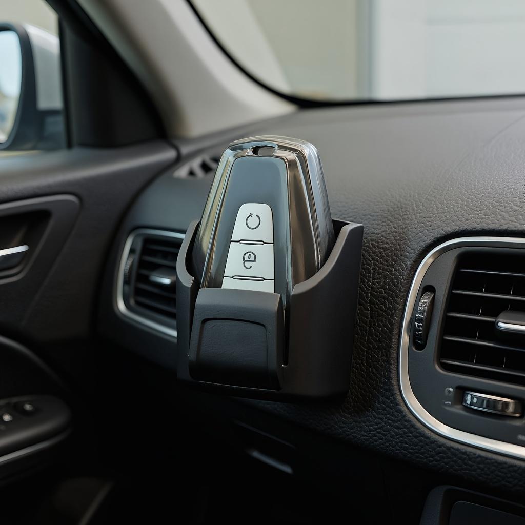 2pcs/1pc Key Storage Box, Multifunctional Console Organizer And Remote Control Holder, Suitable for Most Car Models, Automotive Additions, Vehicle Organization, Functional Stand, Space-Saving Storage, Smooth Surface, Durable Plastic