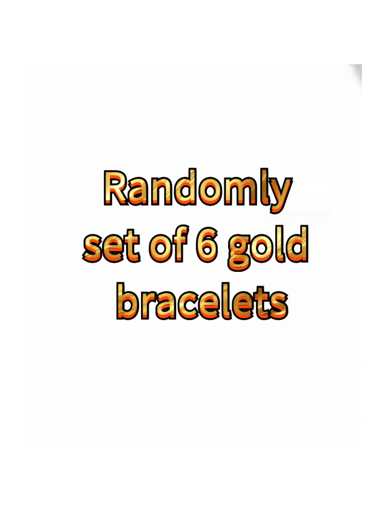 Openable electroplated metal bracelet, jewelry style, light luxury, high-end feel, personalized bracelet, randomly shipped, optional 3 pieces, 6 pieces