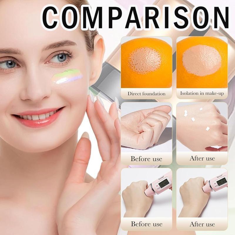 SPF 50+ PA+++ 3-in-1 Hydrating Moisturizer Sunscreen UV Isolation Cream, Color Corrector Face Primer, Pre-Makeup Base for Oil Control, Moisturizing & Pore-Blurring, Luminous Even Skin Tone, Facial Moisturizer Sunscreen, Sun Protectant, Sun Blocking Cream