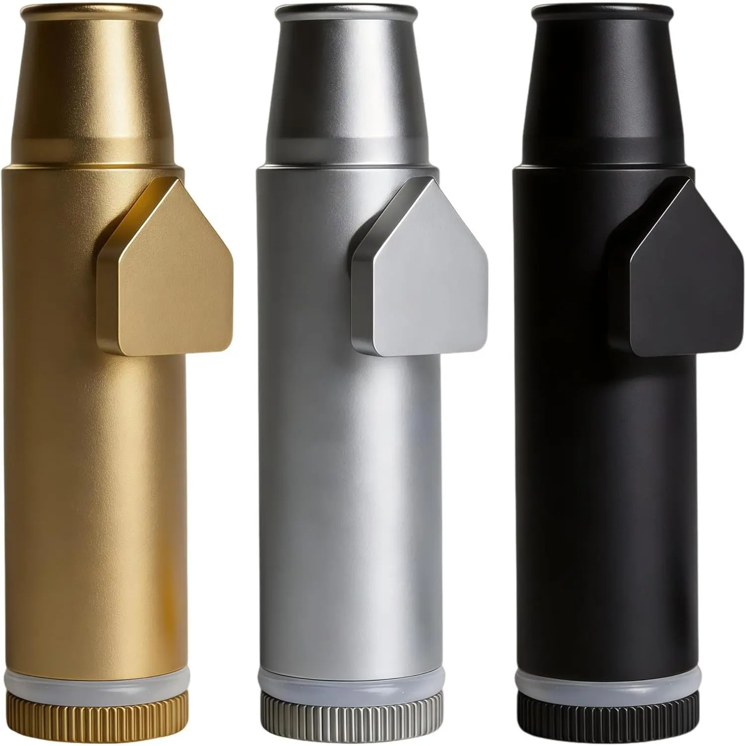 2nd generation leak proof bottle SnufBullet Spice and Sweetener Portable Travel For Kitchen Use Only (Anodized Aluminum)