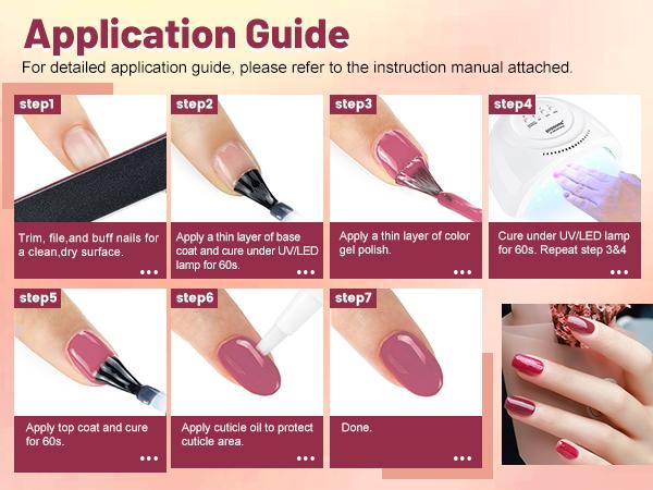 JODSONE 100 Bottles of Gel Nail Polish Kit with U V Led Light 95 Multiple Glossy Glitter Colors Mint Green Light Pink Nail Gel Base Coat Glossy and Matte Top Coat Gel Polish Kit