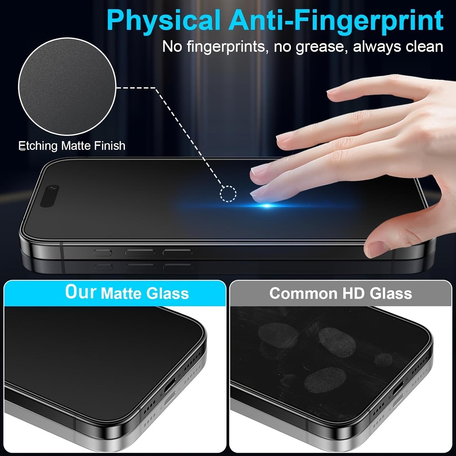 Matte Privacy Ceramic Screen Protectors for iPhone 17/16/15/14/13/12/11, Anti-Scratch & Anti-Fingerprint Design, Full Coverage Protection