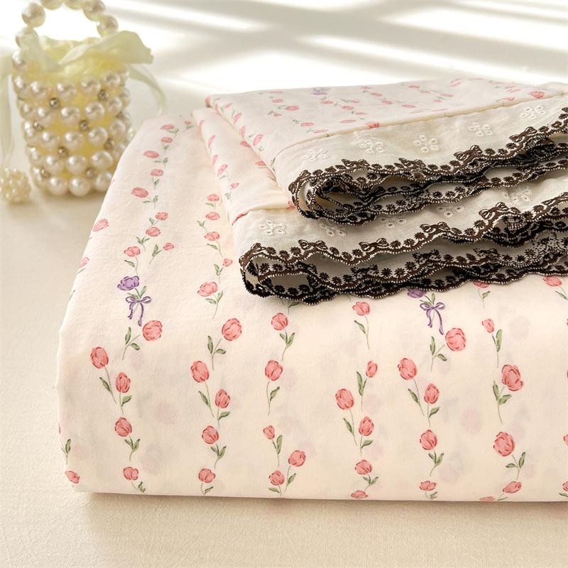 High-Quality Floral Sheet, Soft and Breathable, Lightweight, Suitable for All Seasons, Ideal for Bedroom and Guest Room