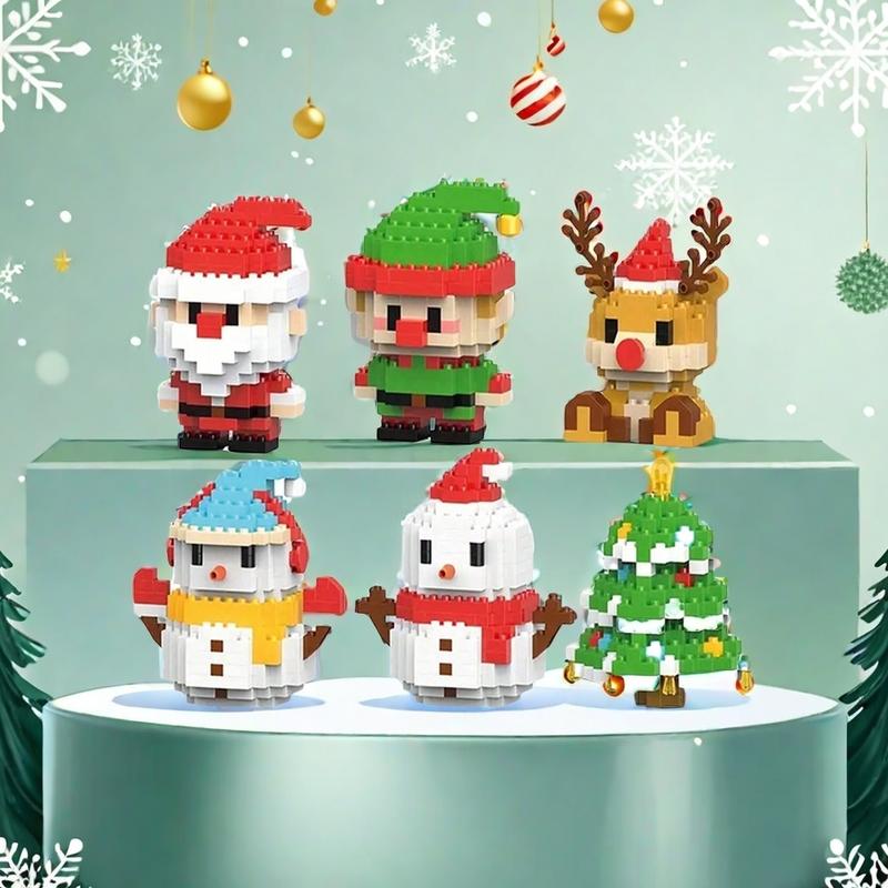 Santa Claus Design Building Blocks Toy, 1 Count Cute Micro-particle Building Bricks Ornament, Snowman & Reindeer Creative Desktop Decoration for Home Office #TOP PICKS Santa Claus Design Building Blocks Toy, 1 Count Cute Micro-particle Building Bricks Ornament, Snowman & Reindeer Creative Desktop Decoration for Home Office #TOP PICKS