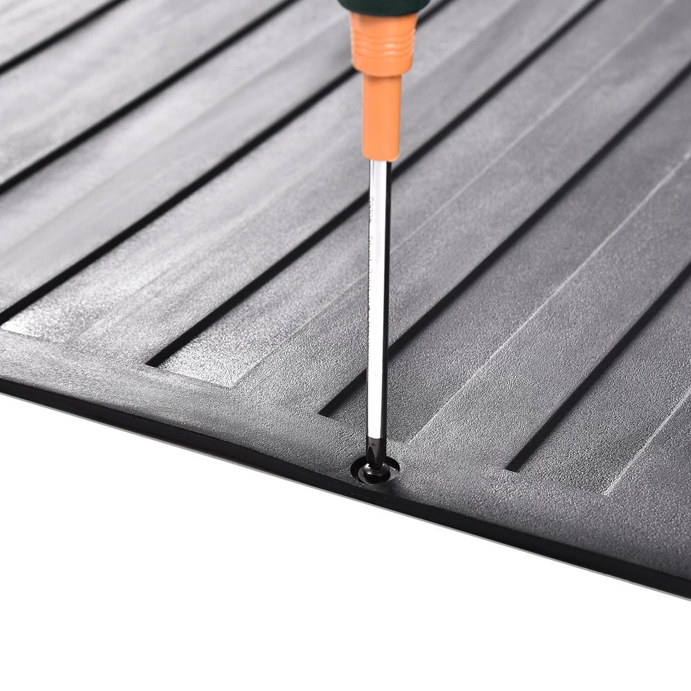 CROSSDESIGN Fit For Pickup Truck Bed Tailgate Mat Cargo Liner Protector Thick Heavy Rubber