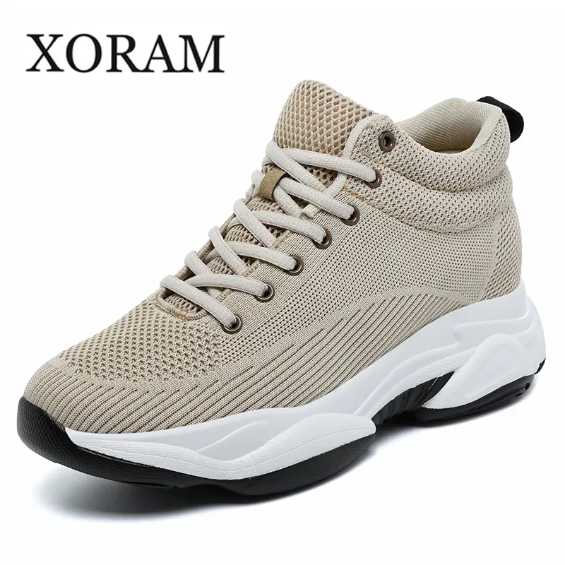 XORAM Men's Fashion Sneakers, Hidden Height-Boost Elevator Athletic Shoes for Outdoor Sports Daily Walking5688
