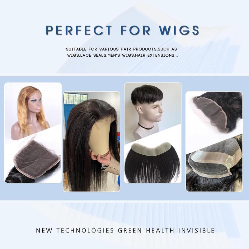 Wig Tape 20 Pcs Double Sided Adhesive Tape for Toupee Lace Front Wig Strong Hold Waterproof Strips Ashimary Blue Wig Tape