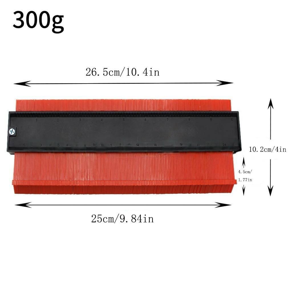 High Precision Contour Measuring Tool and Irregular Shape Copying Tool, Multi-Functional DIY Woodworking Ruler for Templates, Tiles, Carpets, Woodworking Square Protractor