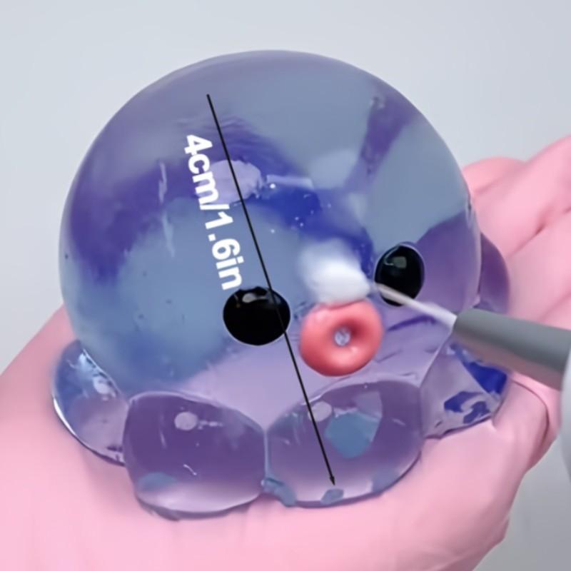 Muddy Octopus Pinch Little Book Decompression Toy, Inflatable Bubble Stress Relief Fidgeting, Slow Rebound Musical Squeeze Fun, Stress Relieving Accessory