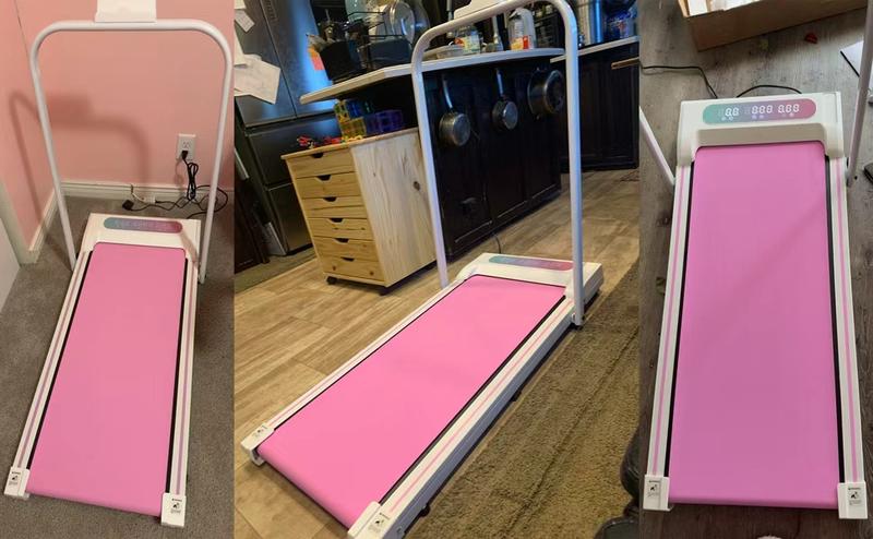 SAYGOGO Foldable Treadmill, 300 lb Capacity Walking Pad 2.5HP Treadmill Under Desk, Portable Treadmill for Home and Office, Folding Treadmill 2 in 1 with Remote Control, LED Display