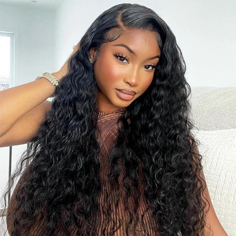 MORE FACE BEAUTY WEAR GO WIG Water Wave Lace Front Wig Human Hair 6X4 Lace Frontal Wigs For Woman Pre Plucked Hairline