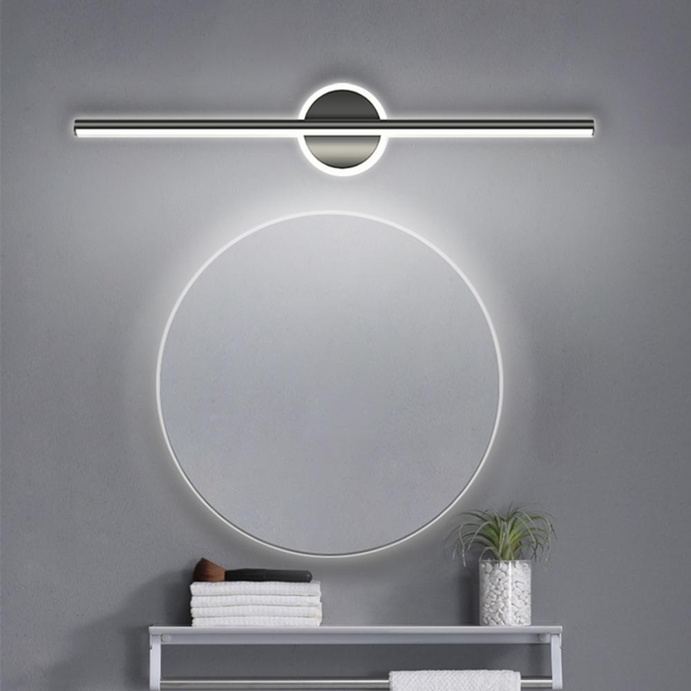 Modern mirror headlight 60cm black/gold mirror light LED aluminum warm light simple wall light with strong wiring, Modern mood lighting, suitable for living room, bedroom, dining room, modern office dressing table wall light
