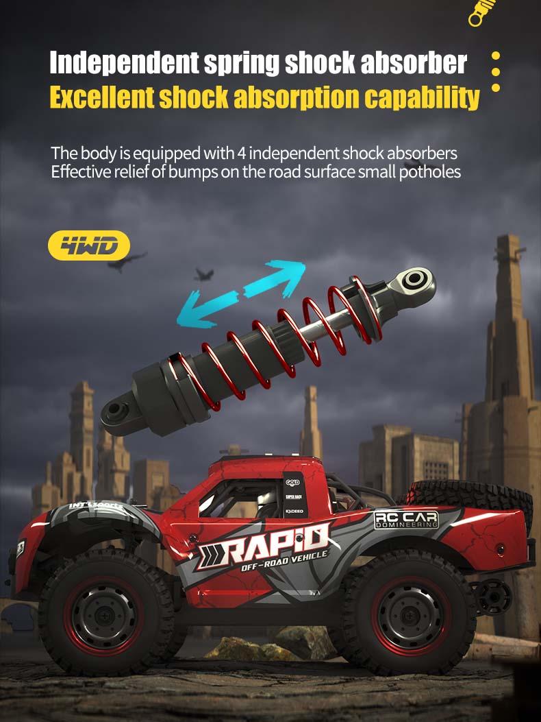 VISAS Remote Controlled Off-road Toy Car Q130, 1:14 70KM/H 4WD Highspeed rc- upgrades-Double Car Shell Competitive Brushless Motor RC Cars for Adults