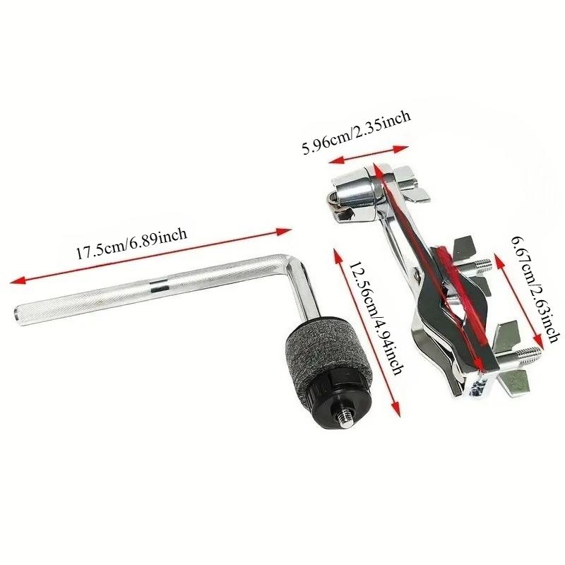 Universal Cymbal Extension Set – Drum & Percussion Accessories with Adjustable Swivel Clamp & Cowbell Stand, Professional Secure Installation Kit for Drum Practice & Performance Setup Use | Drummers, Musicians