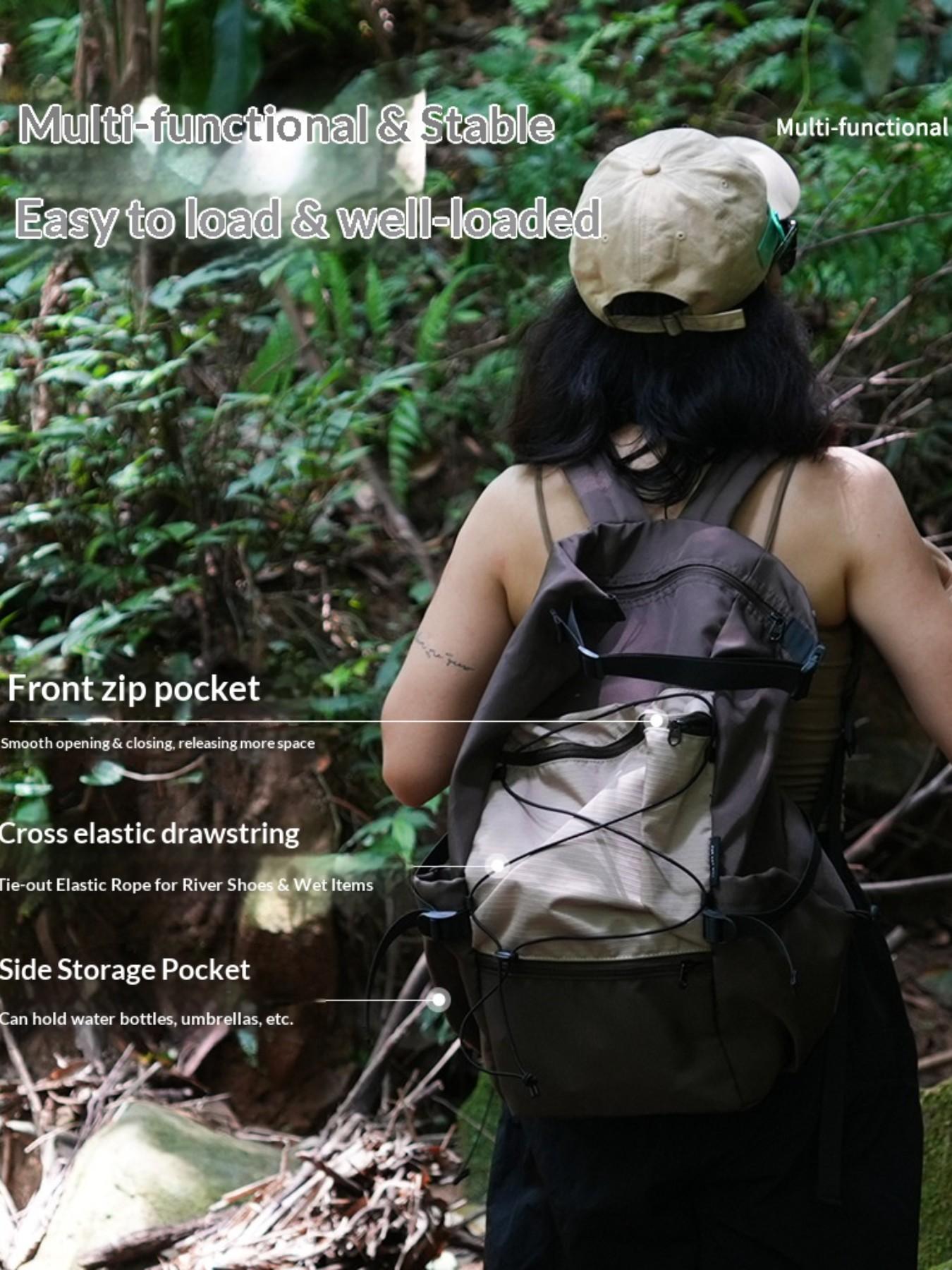 Multifunctional Outdoor Travel Backpack, Waterproof Lightweight Hiking Bag, Cycling Sports Leisure Backpack, Single Pack