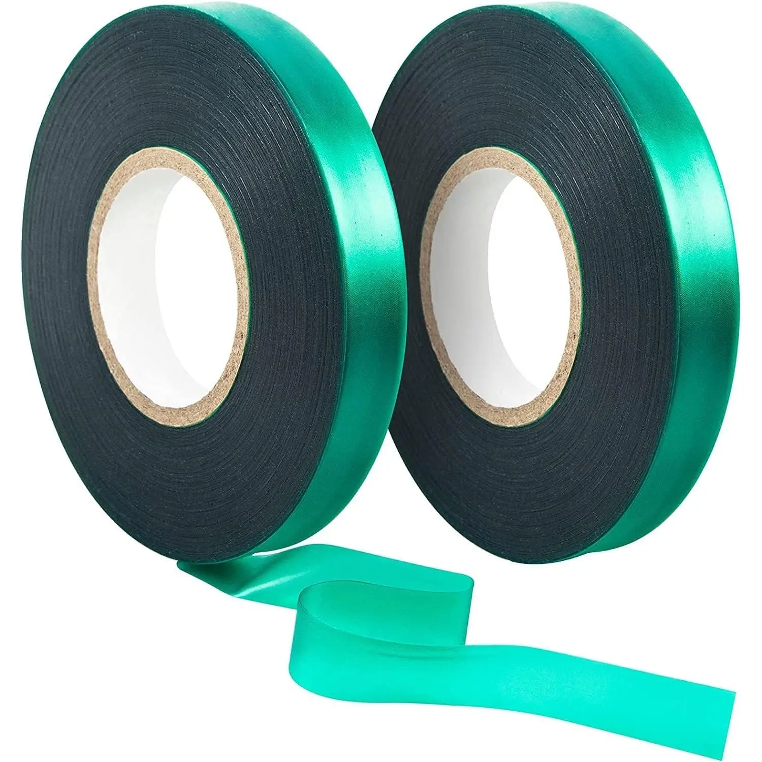 2 Rolls Garden Tape, 300 Feet 1/2" Green Plant Ties Tape Reusable Nursery Tapes, Wide Stretch Tie Tapes Tomato Plant Support for Indoor Outdoor Patio Branches, Climbing Flowers, Vegetables