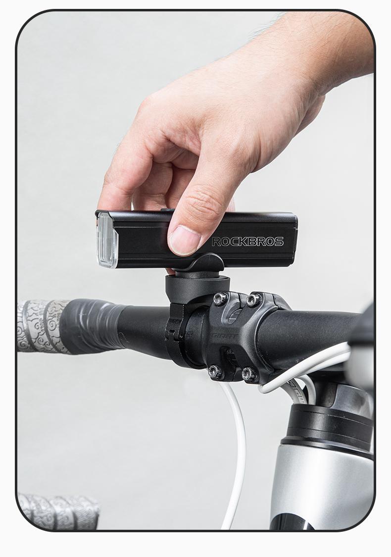 ROCKBROS Bike Light 1000 Lumens USB Rechargeable Bike Headlight Led IPX6 Waterproof Bike Front Light 5 Modes Aluminum Alloy Super Bright Bike Light for Night Riding