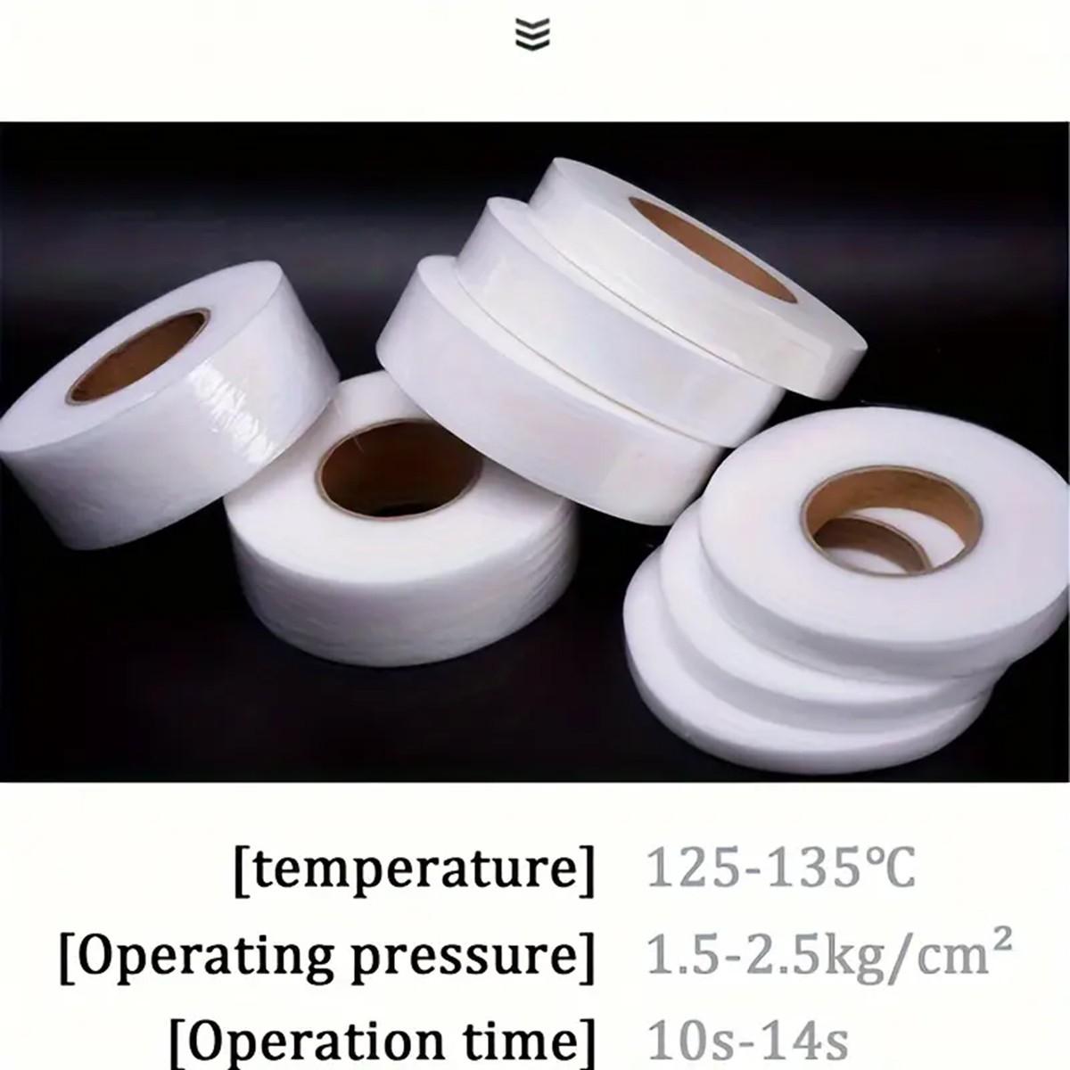 Dual-Sided Adhesive Binding Tape, Double Sided Adhesive, Iron-On Seams for Sewing DIY Patchwork, Durable Polyester Fabric, Ideal for Clothing Edges