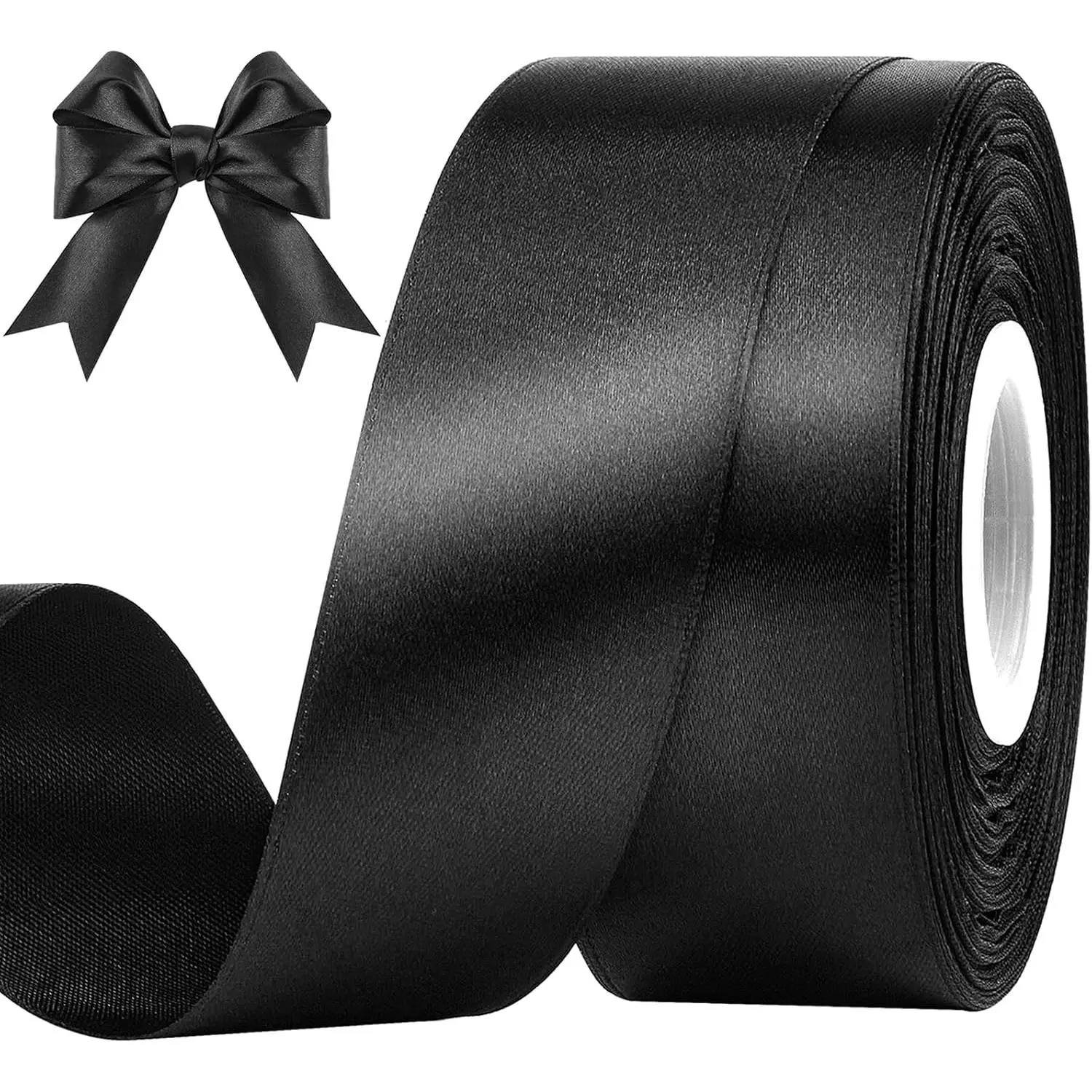 Black Ribbon, 1-1/2 Inches, 50 Yards