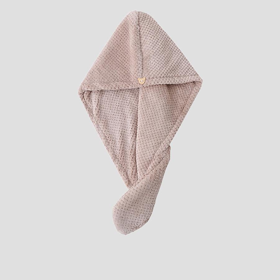 Hair Towel Wrap, Hair Turban Towel, 1 Count Quick Drying Hair Towel Wrap, Soft & Gentle Hair Towel for Curly, Long, Thick Hair with Secure Strap
