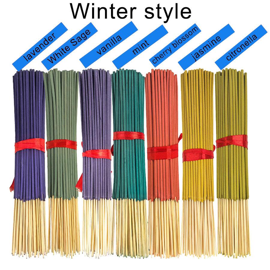 7 Sets of 140 Incense Sticks, Rose Lavender Sandalwood Jasmine Mint Cherry Vanilla Sage Dragon Blood Scents, Home Office Yoga Meditation, Scented