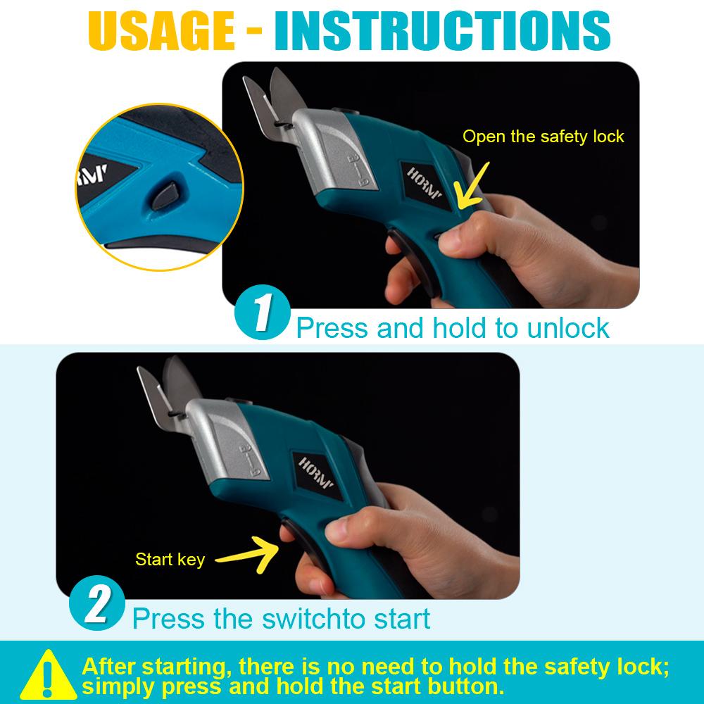 3.7V rechargeable scissors Alloy steel cutter head electric scissors Handheld non-woven scissors Small cutting machine Rechargeable electric scissors Cutting scissors
